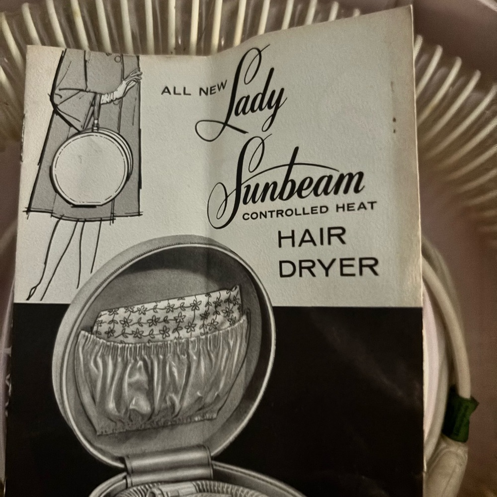 Sunbeam Heat Hair Dryer 1960 vintage hairdryer Sunbeam - Open to offers